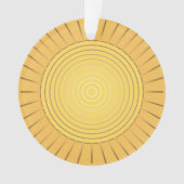 Moderne Geometrische Sunburst - Mustard Gold / Gee Ornament (voorkant)