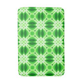 Moderne geometrische Tegel Pattern Emerald Green Badmat (Voorkant Verticaal)