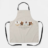 Moderne geometrische typografie fotoboogafstuderen schort (Voorkant)