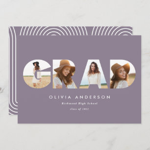 Moderne geometrische typografie multi-foto afstude