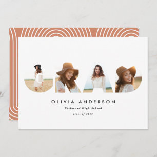 Moderne geometrische typografie multi-foto afstude