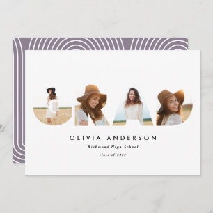 Moderne geometrische typografie multi-foto afstude