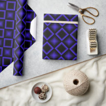 Moderne geometrische verjaardagskaart blauw en zwa
