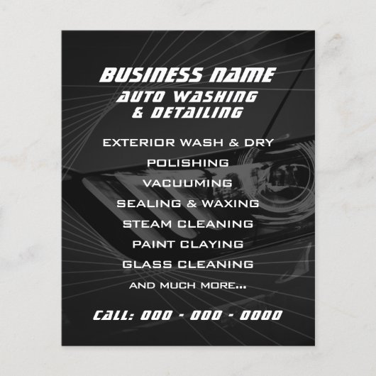 Moderne geometrische vlieger voor motorvoertuigen flyer (Voorkant)