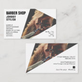 Moderne geometrische vorm afbeelding visitekaartje (Voorkant / Achterkant)