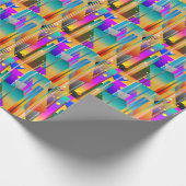 Moderne geometrische vormen Abstract patroon Cadeaupapier (Hoek)