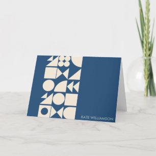 Moderne geometrische vormen Gepersonaliseerde Bold Kaart