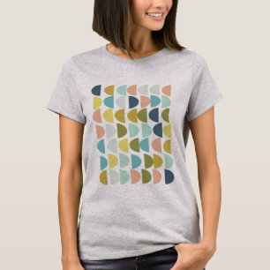 Moderne geometrische vormen in kleurenafbeelding t-shirt