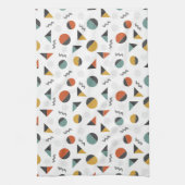 Moderne geometrische vormen theedoek (Verticaal)