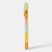 Moderne geometrische vormen van pasta's op maat iPhone hoesje (Linkerkant)