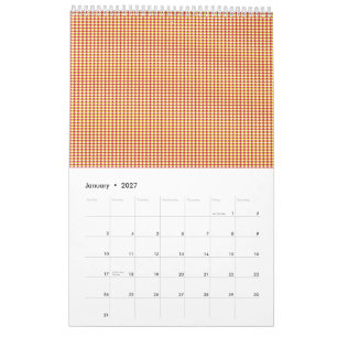 Moderne geometrische zakelijke patroon kalender