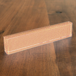 Moderne geometrische zakelijke patroon naambordje