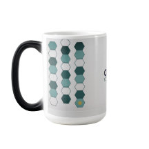 Moderne Geometrische Zeshoek Patroon Mok