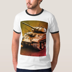 moderne gepantserde gevechtstank t-shirt