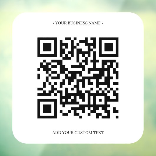 Moderne Gepersonaliseerd QR-codereekwets Raamsticker (Vel 3)