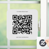 Moderne Gepersonaliseerd QR-codereekwets Raamsticker (Huis)