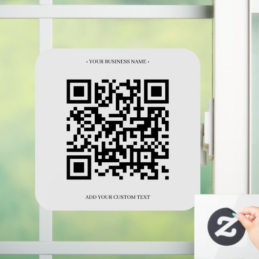 Moderne Gepersonaliseerd QR-codereekwets Raamsticker (Huis)