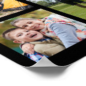 Moderne gepersonaliseerde 21 foto collage Aangepas Poster (Hoek)