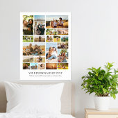 Moderne gepersonaliseerde 22 foto collage poster