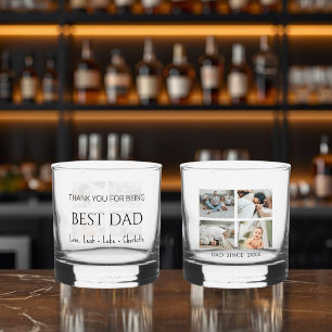 Moderne gepersonaliseerde beste papa whiskyglas whisky glas