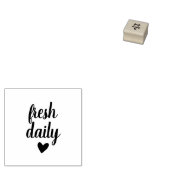 Moderne gepersonaliseerde Boerderij Fresh Eggs Rubberstempel (Gestempeld)