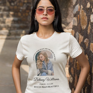 Moderne gepersonaliseerde boogfoto-herdenkings-T-s T-shirt
