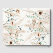 Moderne gepersonaliseerde bruiloften Boho pampasgr Gastenboek (Achterkant)