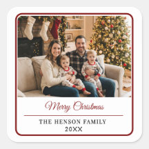 Moderne Gepersonaliseerde Familie Foto Prettig Ker