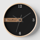 Moderne gepersonaliseerde huwelijksnaam zwart (Voorkant)