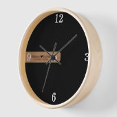 Moderne gepersonaliseerde huwelijksnaam zwart (Hoek)