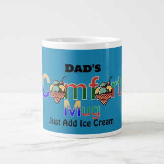 Moderne gepersonaliseerde kleur humor papa's comfo extra grote beker