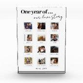 Moderne gepersonaliseerde koppels foto liefdesverh (Voorkant)