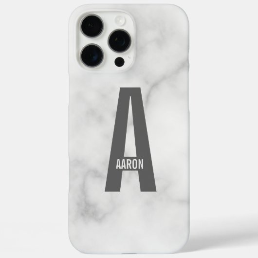Moderne Gepersonaliseerde Krachtige Monogram en Na Case-Mate iPhone Case (Achterkant)