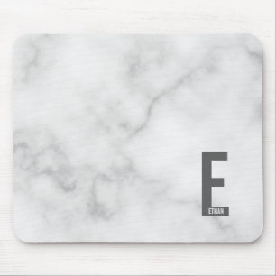 Moderne Gepersonaliseerde Krachtige Monogram en Na Muismat