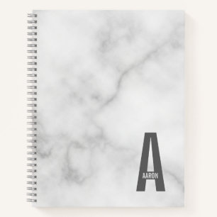 Moderne Gepersonaliseerde Krachtige Monogram en Na Notitieboek
