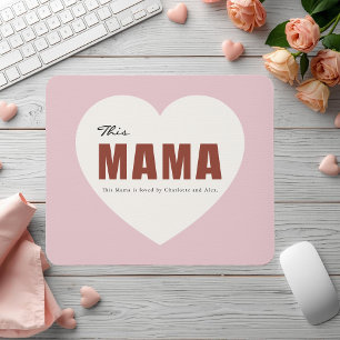 Moderne Gepersonaliseerde Mama Hart Muismat