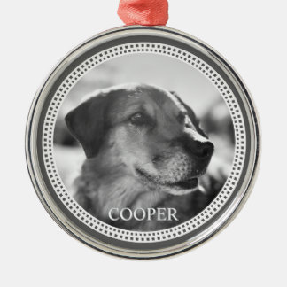 Moderne gepersonaliseerde metalen huisdierornament ornament