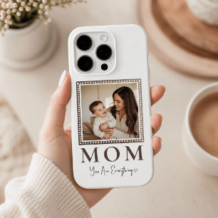 Moderne gepersonaliseerde moeders foto telefoonhoe iPhone 16 pro hoesje