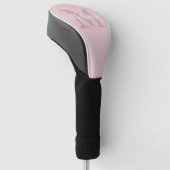 Moderne gepersonaliseerde monogram lettertype golfheadcover (Schuin)