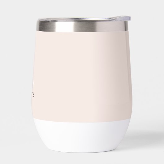 Moderne gepersonaliseerde Monogrammed Blush Roze (Links)