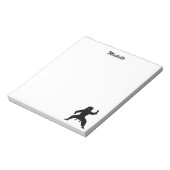 Moderne Gepersonaliseerde Naam Karate / Taekwondo  Notitieblok (Gedraaid)