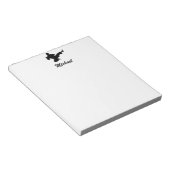 Moderne Gepersonaliseerde Naam Karate / Taekwondo Notitieblok (Schuin)