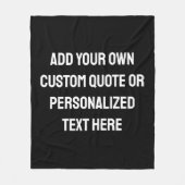 Moderne gepersonaliseerde offerte fleece deken (Voorkant)