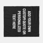 Moderne gepersonaliseerde offerte fleece deken (Voorkant (Horizontaal))