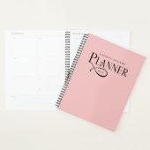 Moderne Gepersonaliseerde Roze Planner (Display)
