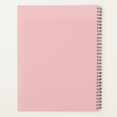 Moderne Gepersonaliseerde Roze Planner (Achterkant)