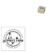 Moderne gepersonaliseerde rustieke Boerderij friss Rubberstempel (Gestempeld)