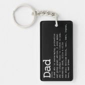 Moderne Gepersonaliseerde Vader Definitie Sleutelhanger (Voorkant)
