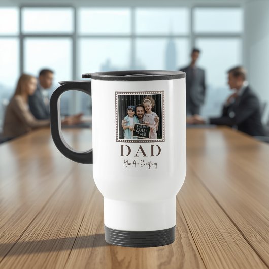 Moderne Gepersonaliseerde Vader Foto Reisbeker