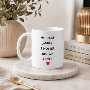 Moderne Gepersonaliseerde Verloofde Koffiemok